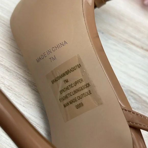 Steve Madden Bradshaw Nude Bow Heels Size 7 - Picture 5 of 6